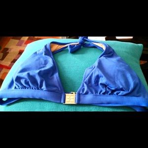 BCBG MaxAzria Royal Blue Bikini Top (Large)