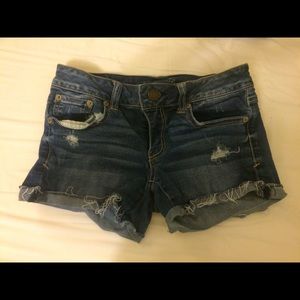 Blue Denim American Eagle Shorts (super stretch)