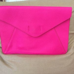 Hot Pink Envelope Clutch