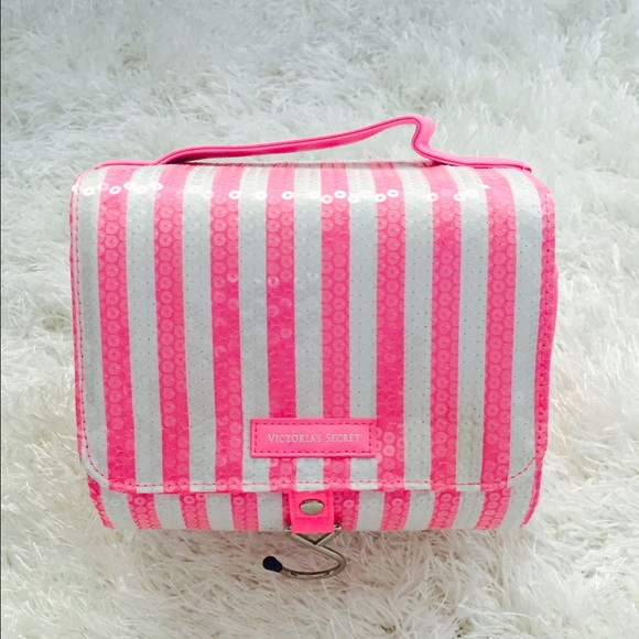 Victoria's Secret Handbags - 🚫SOLD🚫 VS Secret Lace Jelly Makeup Bag