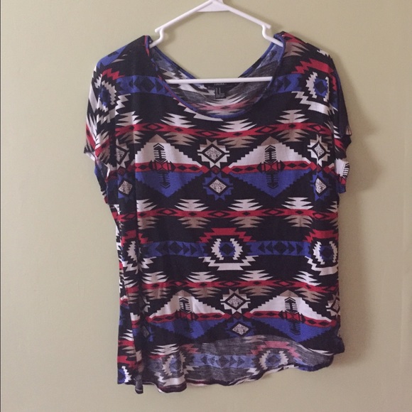 Forever21 Tribal print crop top