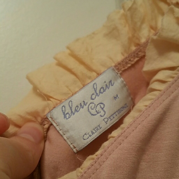 Bleu Clair Dusty Pink Ruffle Top NWT - Picture 3 of 3