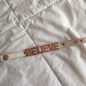 BCBGeneration "believe" wrap bracelet