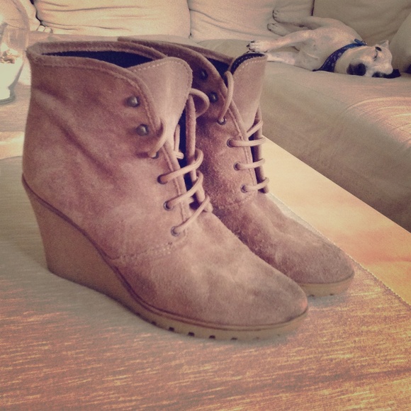 Suede Wedges