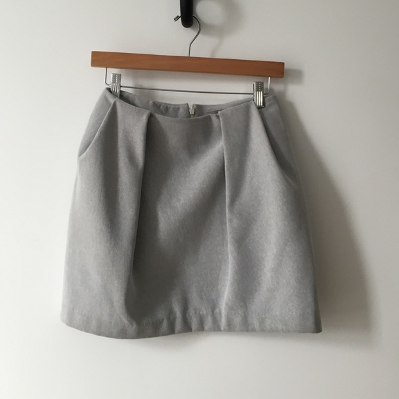 COS Gray Tulip Skirt in Size XS