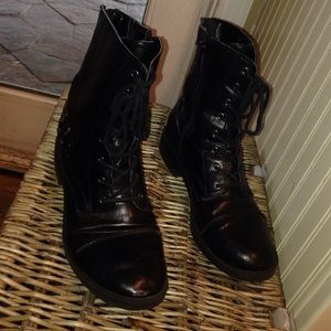 size 8 womens black combat boots