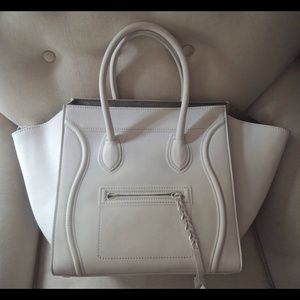 Celine White Leather Phantom