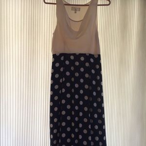 Anthropologie Polka Dot Maxi Dress