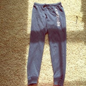 Gray sweat pants
