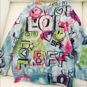 Girl's fluffy jacket, size L