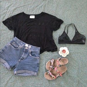 Lace Striped Top | UO
