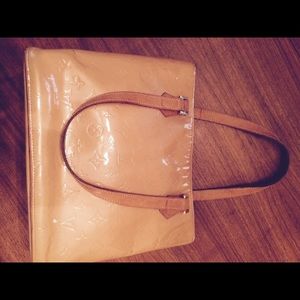 Gold/yellow Louis Vuitton Vernis Columbus bag