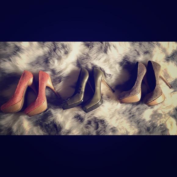 Shoes - 3 Pairs of Heels