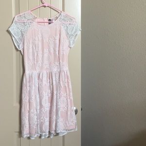 H&M pink lace dress