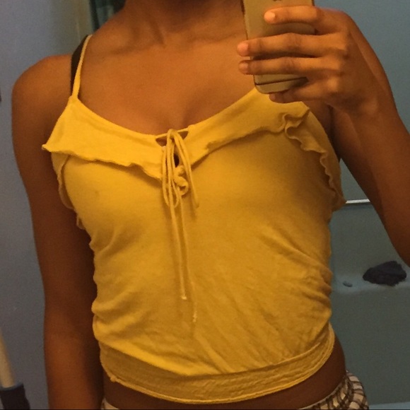 Yellow and purple tank top