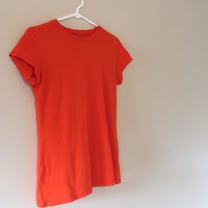Bright orange t-shirt