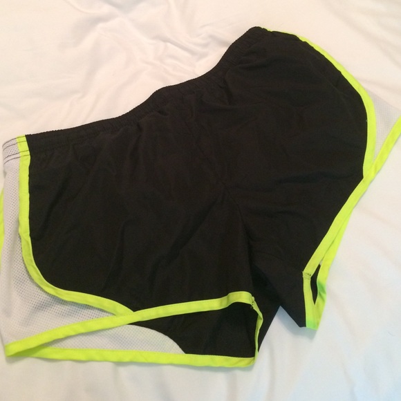 Black exercise shorts