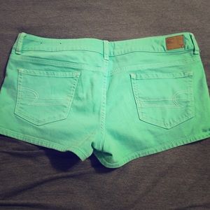 Mint green Jean shorts