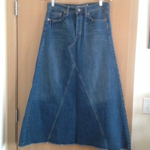 Jeans skirt long