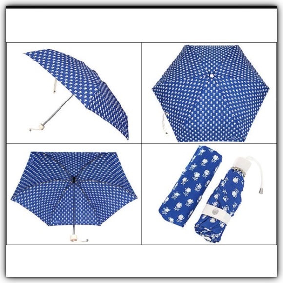 🎉HP🎉NWT Coach blue floral umbrella - Picture 2 of 4