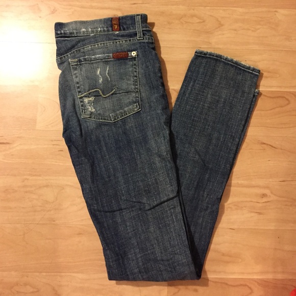 7 for all mankind distressed jeans