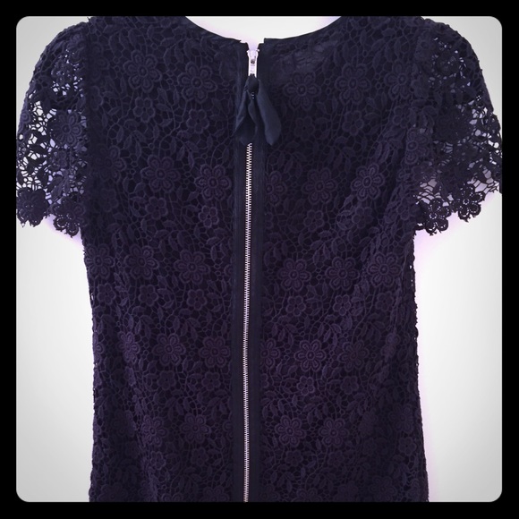 Juicy couture black floral lace dress