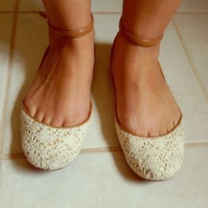 Steve Madden flats with ankle strap