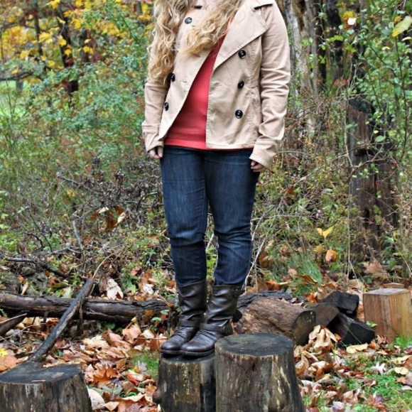 Dark Brown Mid Calf Boots