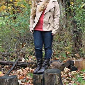 Dark Brown Mid Calf Boots