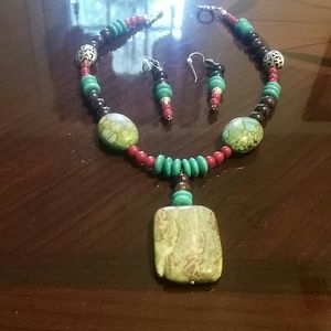 Bracelet and earrings set