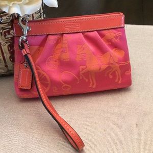 Coach Horse and Carriage Wristlet
