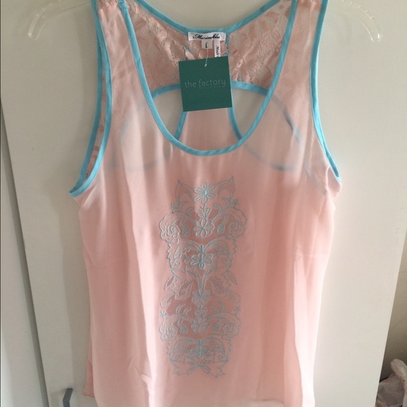 Pink & Blur Marineblu Tank
