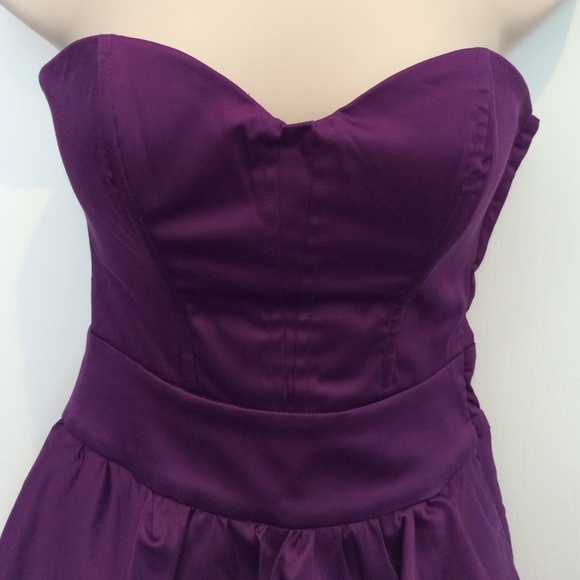 Cute Bebe Short Purple Dress - Picture 2 of 4