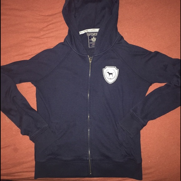 Pink Victoria's Secret Zip Up Navy
