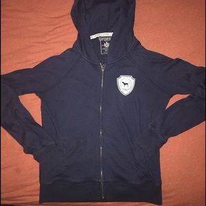 Pink Victoria's Secret Zip Up Navy
