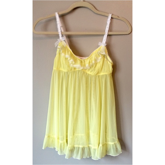 Yellow babydoll nightie Clearance