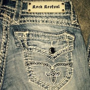 Blingy Rock Revival Jeans