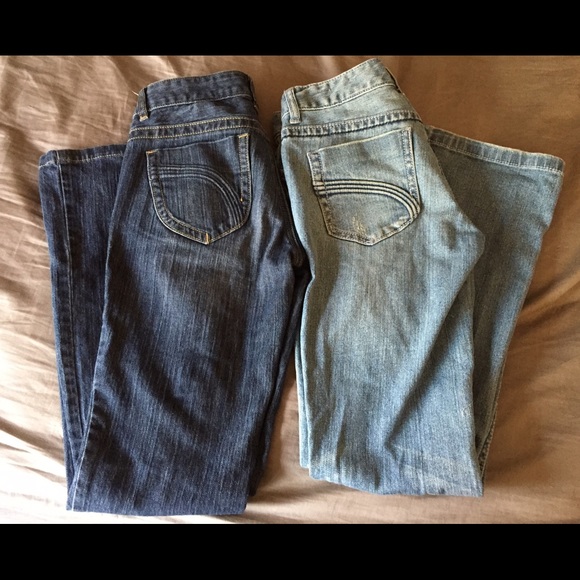 DKNY "Time Square" boot cut jeans