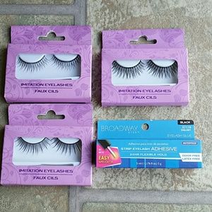 3 Sets of Eyelashes & 1 Tube of Eyelash Adhesive