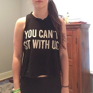 Mean Girls "you can't sit with us" muscle tee
