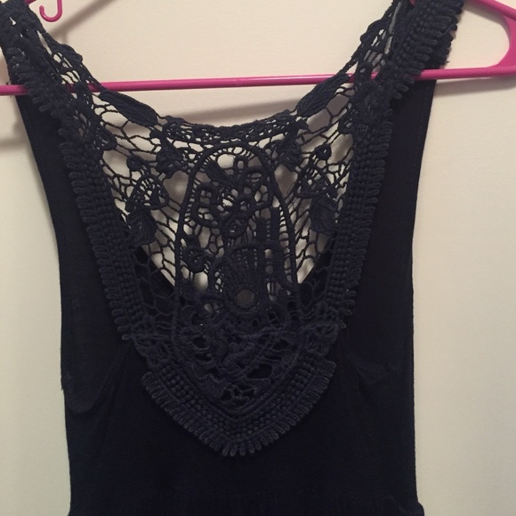 Navy cotton dress - Picture 3 of 3