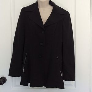 Bebe Black Blazer (Made in Italy) 96% New Wool