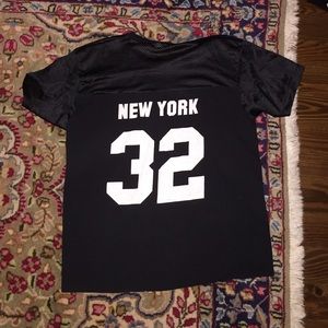 Mesh Jersey style oversized shirt