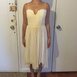 Foley & Carina silk chiffon spaghetti strap dress