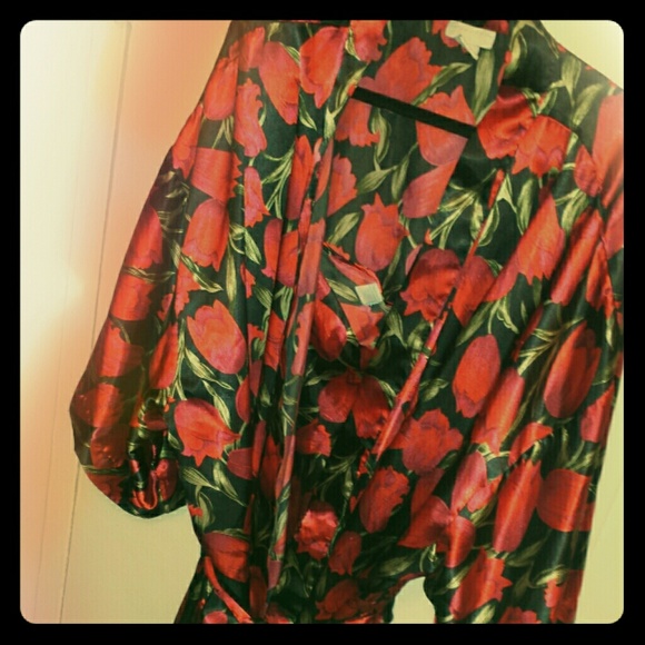 Silky Robe and Nightgown set