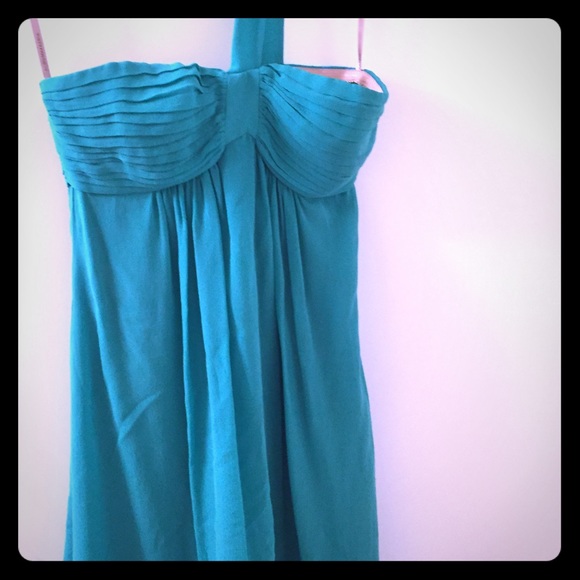 BCBG dress with a diagonal one shoulder strap