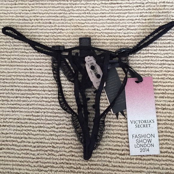 Victoria's Secret Designer Collection Black Panty