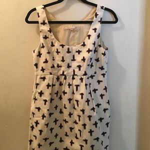 Ivory and black dress