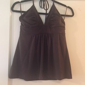 Susana Monoco dark brown halter top