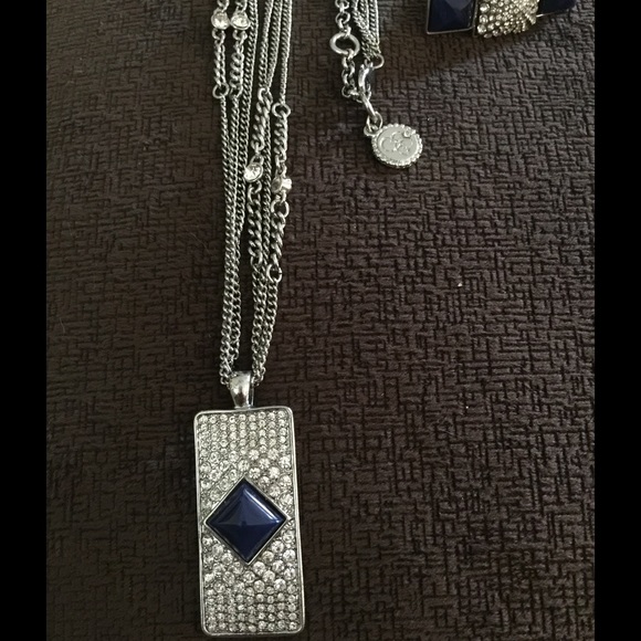 Jessica Simpson Jewelry - Jessica Simpson Blue Necklace and Ring Jessica Simpson Jewelry - Jessica Simpson Blue Necklace and Ring